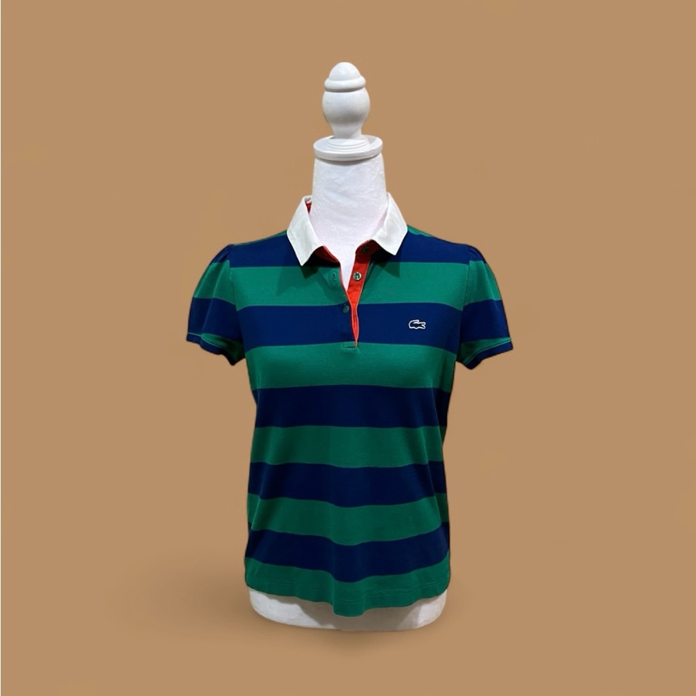 Lacoste Multicolor Polo with Bold Stripes